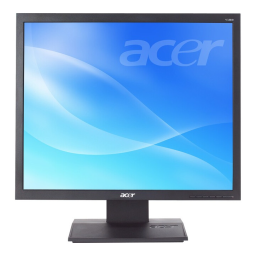 Acer V193 Manuel utilisateur | Fixfr