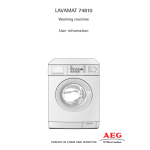 Aeg-Electrolux LAV74810 Manuel utilisateur