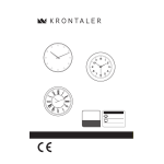 Krontaler GT-KWC-01 WH/GT-KWC-01 BK/GT-KWC-02/GT-KWC-03 B kitchen wall clock Manuel utilisateur