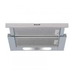 Brandt AT1346X Built-in extractor hood Manuel utilisateur | Fixfr
