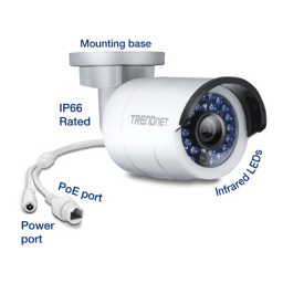 Trendnet RB-TV-IP320PI Indoor / Outdoor 1.3 MP HD PoE IR Network Camera Manuel utilisateur | Fixfr