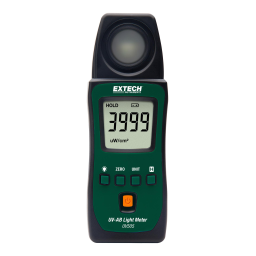 Extech Instruments UV505 Pocket UV-AB Light Meter Manuel utilisateur | Fixfr