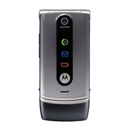 Motorola W377 Manuel utilisateur | Fixfr