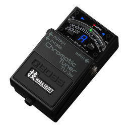 Boss TU-3W Chromatic Tuner Manuel du propriétaire | Fixfr