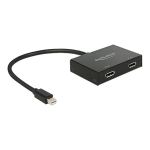 DeLOCK 87695 DisplayPort 1.2 Splitter 1 x mini DisplayPort in &gt; 2 x DisplayPort out 4K Fiche technique