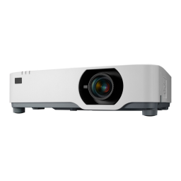 NEC P605UL/P525UL/P525WL : Mode d'emploi | Chat IA | Fixfr