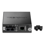 Trendnet RB-TFC-1000MSC Intelligent 1000Base-T to 1000Base-SX Multi-Mode SC Fiber Converter Fiche technique