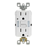 Leviton GFNL1-W Combination with Light Manuel utilisateur