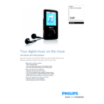 Philips SA3124/02 Baladeur audio/vid&eacute;o &agrave; m&eacute;moire flash Manuel utilisateur