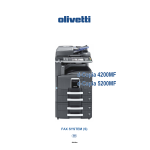 Olivetti d-Copia 4200MF and 5200MF Manuel utilisateur