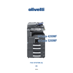 Olivetti d-Copia 4200MF, 5200MF : Manuel d'utilisation + IA | Fixfr