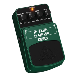 Behringer HF300 Manuel utilisateur | Fixfr