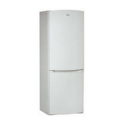 Whirlpool WBE3411 FW Fridge/freezer combination Manuel utilisateur | Fixfr