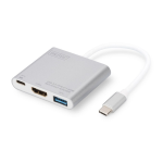 Digitus DA-70838-1 USB Type-C&trade; 4K HDMI Multiport Adapter, 3-Port Manuel du propri&eacute;taire