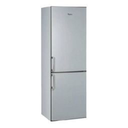 Whirlpool WBE3114 TS Fridge/freezer combination Manuel utilisateur | Fixfr