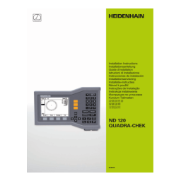 HEIDENHAIN QUADRA-CHEK 2000 (1235700.1.1.x) Evaluation Electronic Mode d'emploi | Fixfr