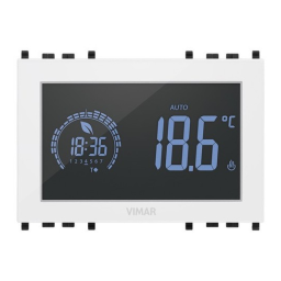 Vimar 02955 Touch-timer-thermostat 3M 120-230V black Installation manuel | Fixfr