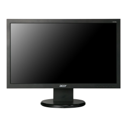 Acer V213HL Monitor Guide de démarrage rapide | Fixfr