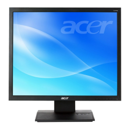Acer V173 Manuel du propriétaire | Fixfr