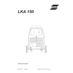 ESAB LKA 150 Manuel utilisateur