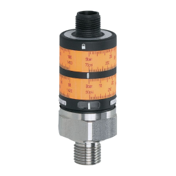 IFM PK8530 Pressure switch Mode d'emploi | Fixfr