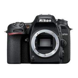 Nikon D7500 Mode d'emploi | Fixfr