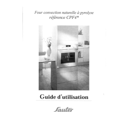 Sauter CPF4 Four : Guide Utilisateur | AI Chat | Fixfr