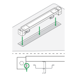 Shure A710-FM Flush Mount Kit for MXA710 Microphones Mode d'emploi