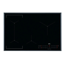 AEG IAE84421FB Table induction Manuel utilisateur | Fixfr