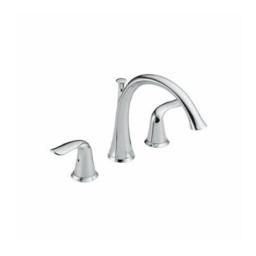 Delta T2738 Lahara Chrome 2-Handle Residential Deck-Mount Roman Bathtub Faucet Manuel utilisateur | Fixfr