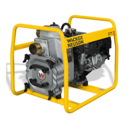 Wacker Neuson PT2H Self Priming Trash Pump Manuel utilisateur | Fixfr