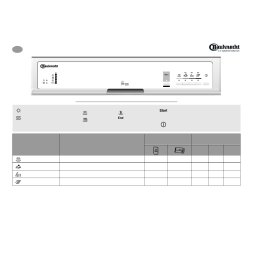 Bauknecht GSF 5344 TW-WS Dishwasher Manuel utilisateur | Fixfr