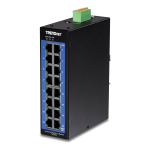 Trendnet RB-TI-G160i 16-Port Industrial Gigabit L2 Managed DIN-Rail Switch Fiche technique