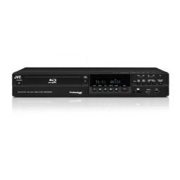 JVC SR-HD1700E Enregistreur Blu-ray professionnel avec disque dur 500 Go Manuel utilisateur | Fixfr