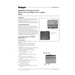 Swegon TBLZ-2-50 Instructions + Chat IA et PDF | Fixfr