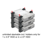 DeLOCK 18202 Holder for 2.5&Prime; or 3.5&Prime; HDDs stackable Fiche technique