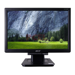 Acer AL1516W Monitor Manuel utilisateur | Fixfr