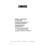 Zanussi ZO32S Manuel utilisateur