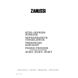 Zanussi ZO32S Manuel utilisateur | Fixfr