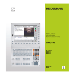 HEIDENHAIN iTNC 530 (60642x-04) CNC Control Manuel utilisateur | Fixfr