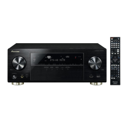 Pioneer VSX-924 Manuel utilisateur | Fixfr