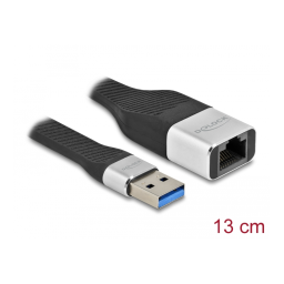 DeLOCK 86937 FPC Flat Ribbon Cable USB Type-A to Gigabit LAN 10/100/1000 Mbps 13 cm Fiche technique | Fixfr