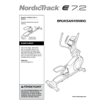 NordicTrack NTEVEL77911 1568243 E 7.2 ELLIPTICAL Manuel utilisateur