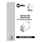 Miller Dynasty/Maxstar 280 Manuel + AI Chat &amp; PDF Acc&egrave;s