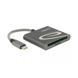 DeLOCK 91744 USB Type-C™ Card Reader for Compact Flash or Micro SD memory cards Fiche technique | Fixfr