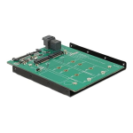 DeLOCK 62704 3.5&Prime; Converter SATA 22 pin / SFF-8643 NVMe &gt; 1 x M.2 Key M + 1 x M.2 Key B Fiche technique