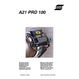 ESAB PRB 140-220 - A21 PRB 18-40 Manuel utilisateur | Fixfr