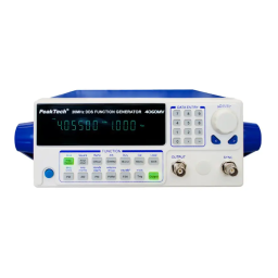 PeakTech P 4055 MV DDS function generator 10 µHz - 3 MHz Manuel du propriétaire | Fixfr