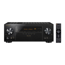 Pioneer VSX-LX103 AV Receiver Manuel utilisateur | Fixfr