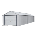 ShelterLogic BGR1431FG Murryhill Steel Storage Building, 14 ft. x 31 ft., Flute Grey Manuel du propri&eacute;taire